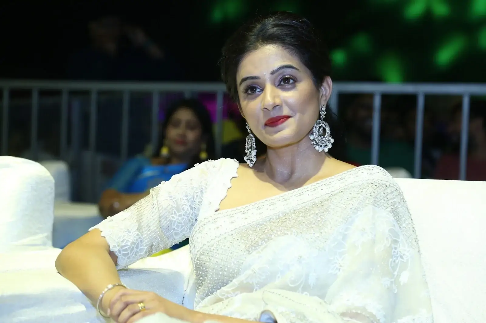 INDIAN ACTRESS PRIYAMANI IN WHITE SAREE AT CUSTODY MOVIE RELEASE EVENT 11